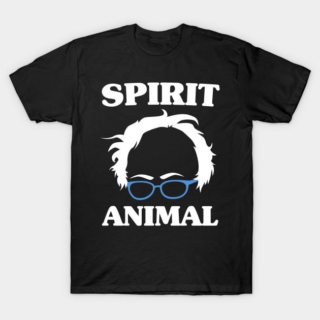 Bernie Sanders Is My Spirit Animal - Glasses Face T-Shirt by PozureTees108